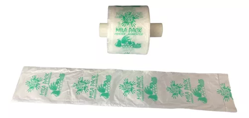 Saco Bobina Plastica Frutas E Alimentos Mila Pack 28x42 500u (1)