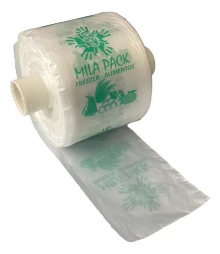 Saco Bobina Plastica Frutas E Alimentos Mila Pack 28x42 500u